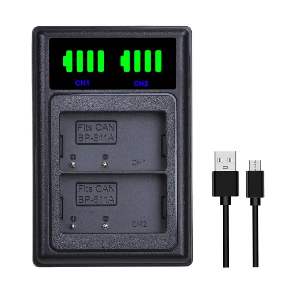 2 шт. внешняя аккумуляторная батарея 2400 мАч с двумя USB портами и светодиодной
