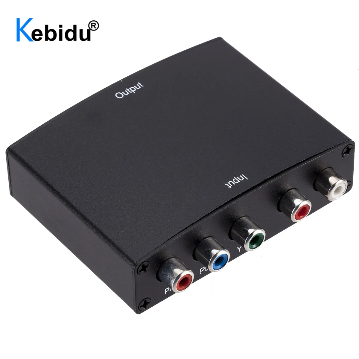 Адаптер Kebidu YPBPR-HDMI совместимый с 1080P RGB YPbPr компонентный видеоконвертер R/L