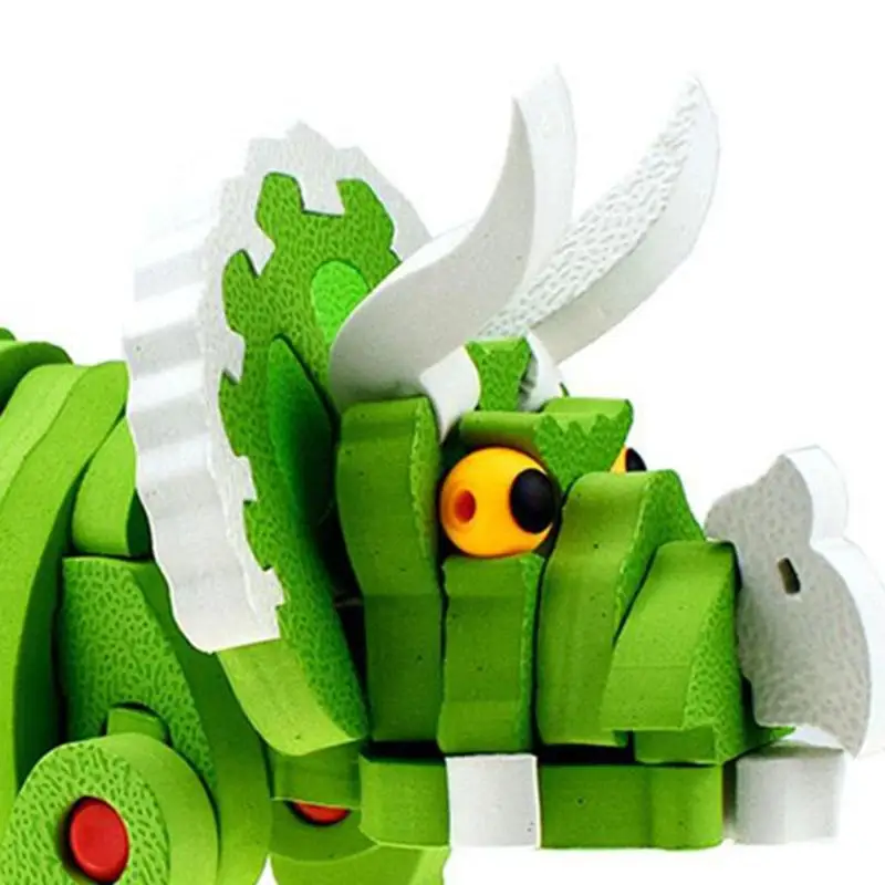 3D Динозавр собранная игрушка Diy Пазлы животные модель Дети Ранние развивающие игрушки Пазлы Мультфильм декоративные игрушки для детей
