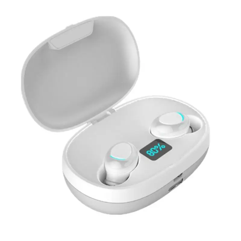 T3S TWS светодиодный дисплей Bluetooth наушники 9D стерео беспроводные наушники с шумоподавлением Bluetooth наушники с 2200 мАч power Bank