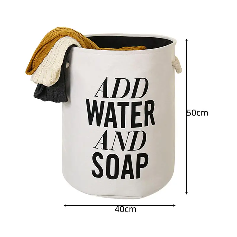 EVA Cotton Folding Laundry Basket Letter Storage Barrel Standing Toy Clothing Storage Bucket Laundry Organizer Clothing Holder - Цвет: 2