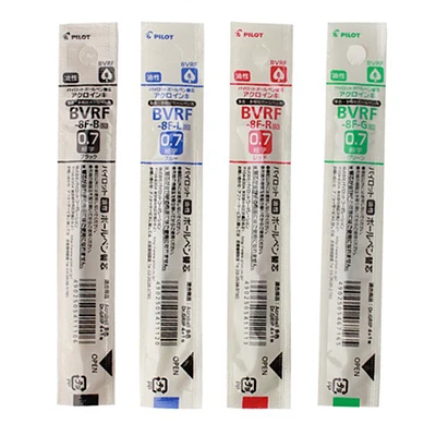 0.7 mix refill 4pcs 1 шт. Pilot Dr. Grip 4+ 1 многофункциональная шариковая ручка 0,5/0,7+ механический карандаш 0,5 BKHDF-1SR сменный запасной BVRF-8EF/F - Цвет: 0.7 mix refill 4pcs