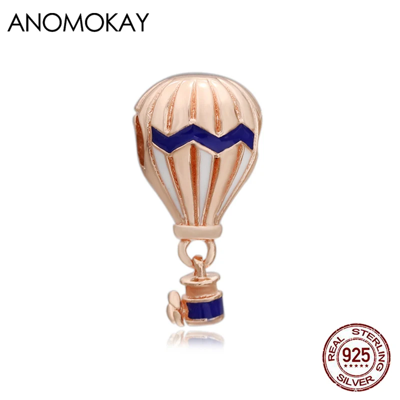 

Подвеска в виде воздушного шара из серебра 925 пробы под розовое золото