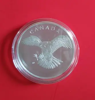 

Canadian Bald Eagle 35mm Commemorative Silver Plated Coin Souvenir Challenge Collectible Coins Collection Art Craft