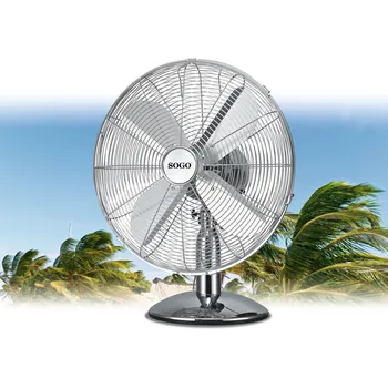 

Sogo-FAN TABLE METAL 12 ", 3 velocities with swing function, High power, bass ratio noise level, 4 sheets