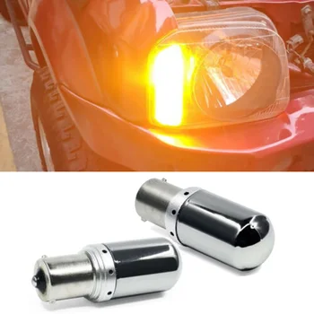 

2pcs Turn Signal Light 1156 BA15S 3014 144SMD LED Error-free 1156 18W Front Rear