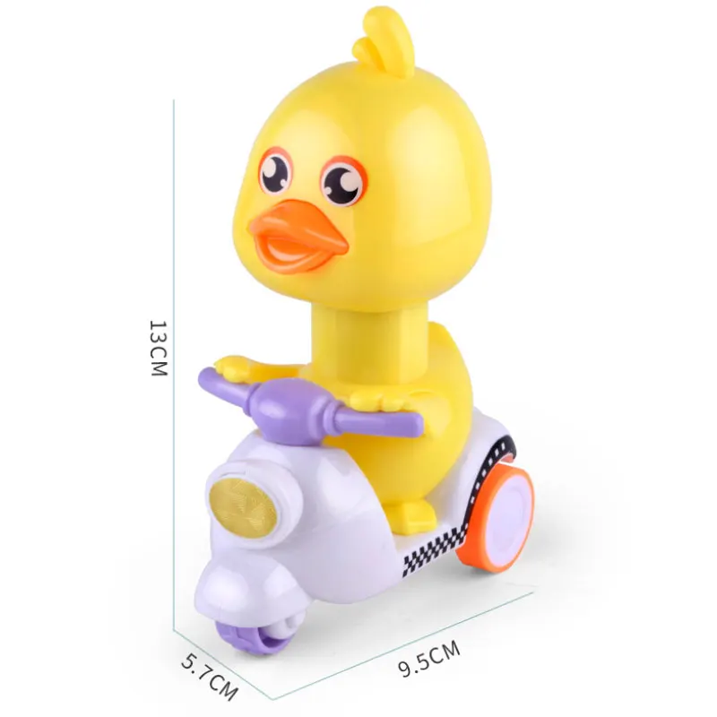Милая девочка заводная утка мотоцикл оттягивается назад детская заводная игрушка антистресс детские игрушки ходячий подарок для детей