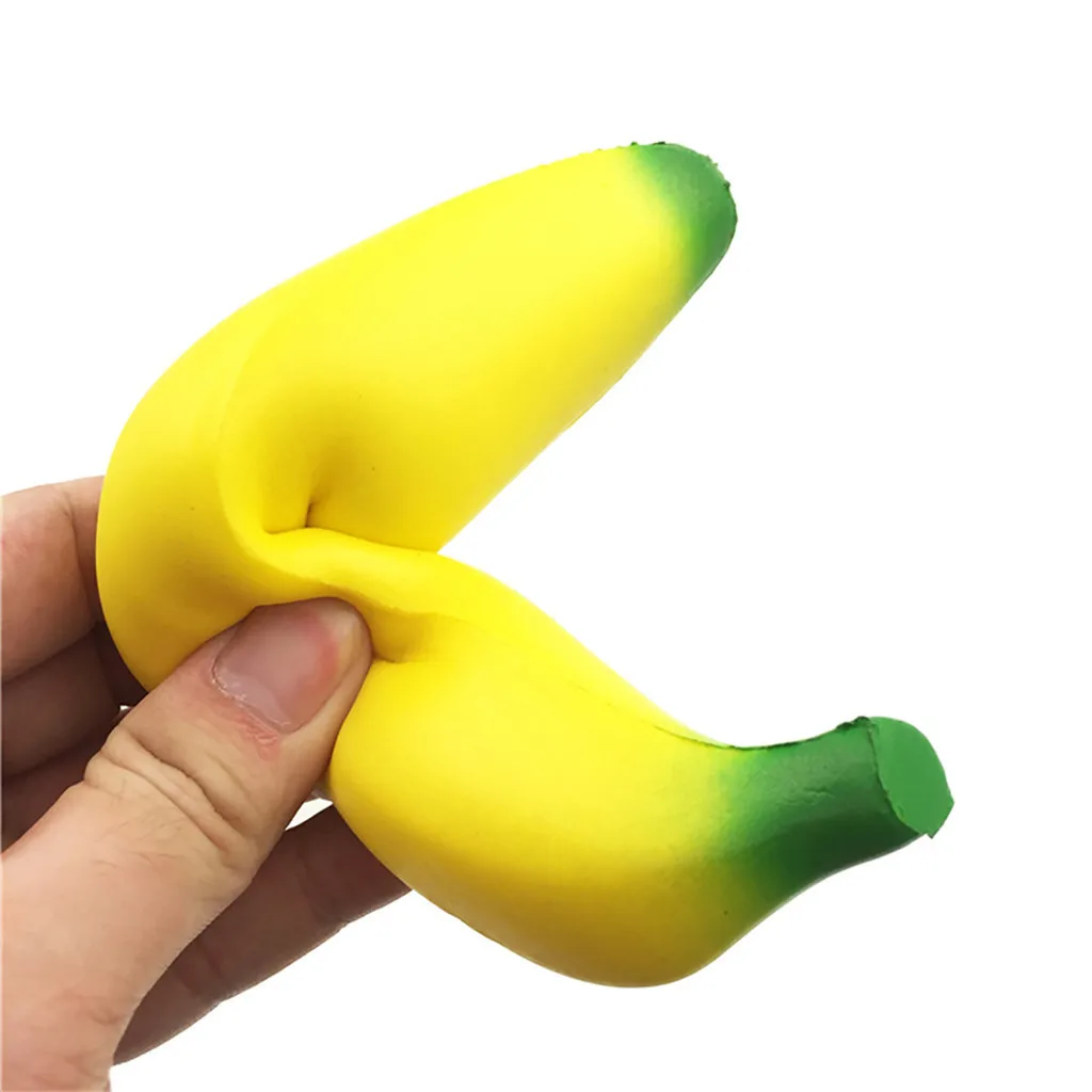 Slow Rebound Simulation Fruit Strawberry Banana Decompression Toy  Stress Reliever Decor Toys photography props #B