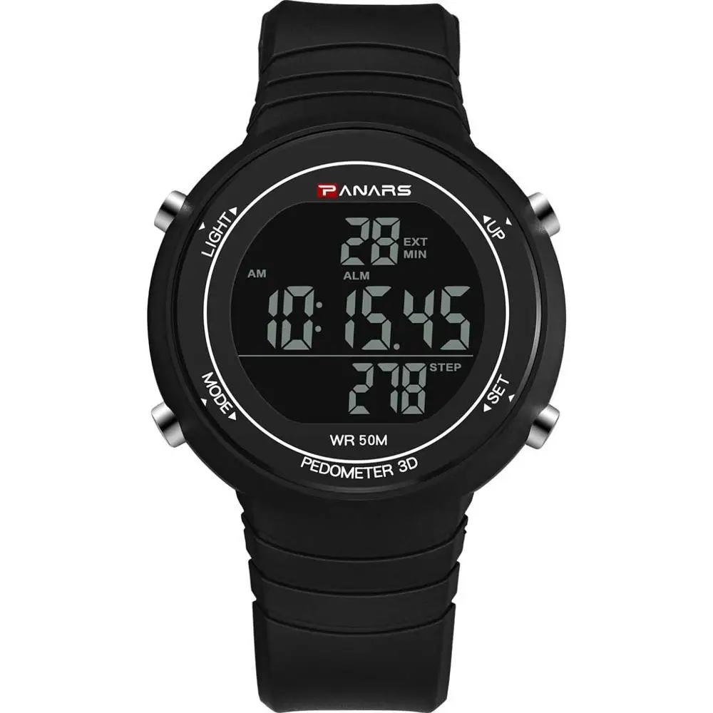 

Multi Function Sports Electronic Watch Calculation Step Count Waterproof Watch Digital Watch Men Water Resistant #4N06