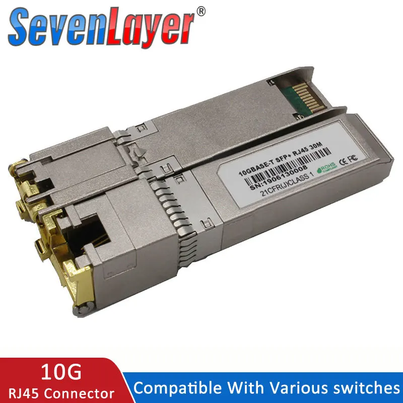 Модуль SFP 10G + Base-T GBIC Gigabit Port RJ45 модуль с кодом совместимый различными
