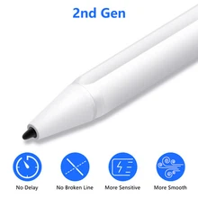 Smart Apple Pencil 2 сенсорный экран Активный Стилус ручки для iPad 9,7 Pro 11 12,9 Air 3 10,5 10,2 Mini 5 планшет