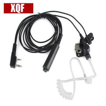 

XQF 10PCS Headset Acoustic Air Tube Earpiece Earphone PTT for Kenwood TK-3107 Radio UV-5R UV-5RE Plus UV-B5 UV-B6 GT-3 BF-888S