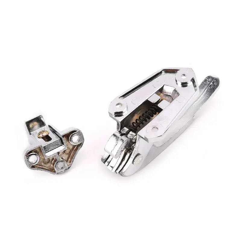 New Zinc Alloy Door Handle Lock Spring Loaded Pull Handle Latch For Oven Refrigerator Freezer