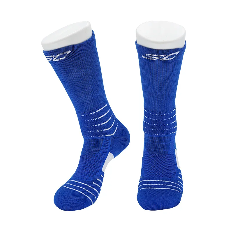 Взрослые Размеры, носки до середины икры Stephen Curry, профессиональные необычные яркие синие баскетбольные тренировочные лагеря, любимые спортивные носки - Цвет: SDKLCL
