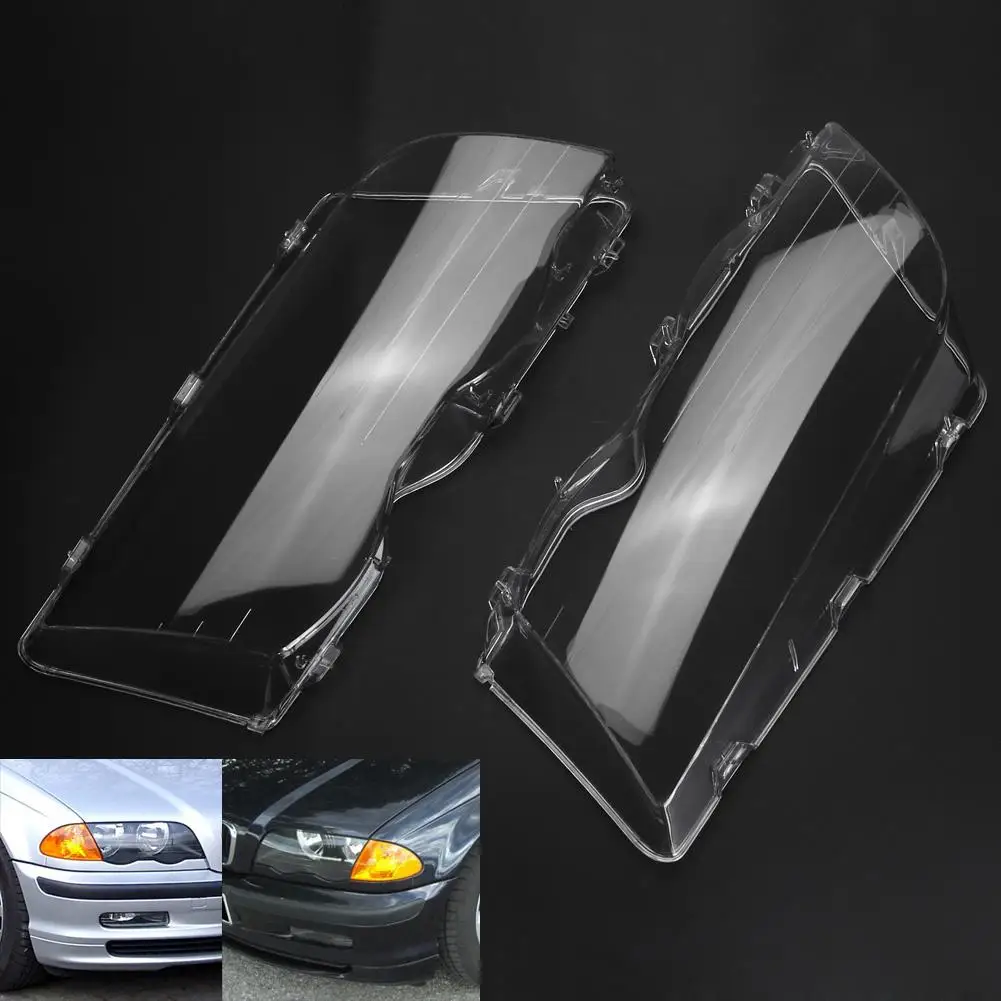 Headlight Headlamp Lens Clear Cover Replacement For 03-06 BMW 3Series E46 2DR US