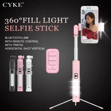 CYKE A18 A17 селфи палка расширенная версия 110 160 см Автоспуск Bluetooth селфи палка многофункциональный Автоспуск с штативом