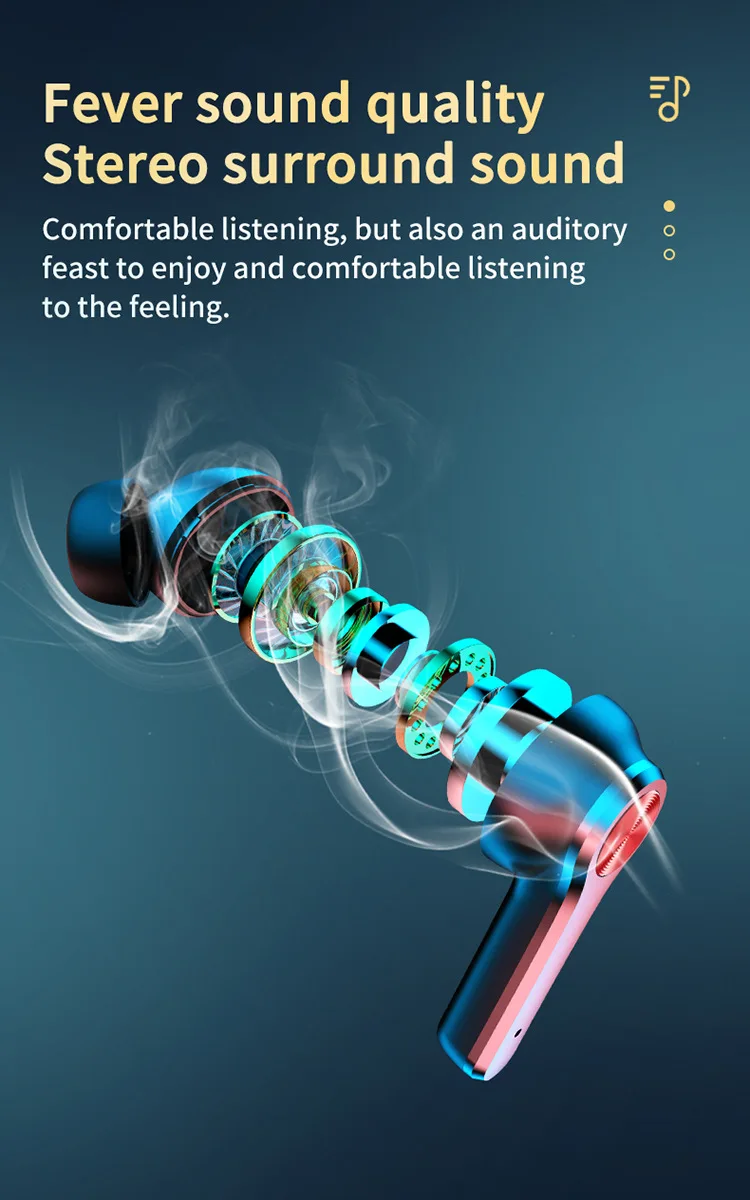 Mini In Ear TWS Bluetooth Wireless Earphone Headphones Freebud Touch Control Sport Headset With Dual Microphone For Mobile Phone