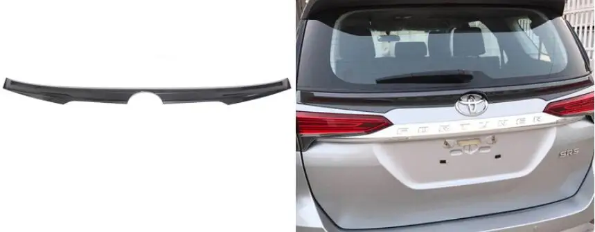 carbon fiber ABS Краски Автомобиля Заднее Крыло багажника выступ Спойлеры подходит для Toyota Fortuner - Цвет: carbon fiber
