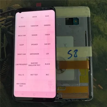 

Super AMOLED Defect LCD For Samsung Galaxy Touch Screen S8 G950 G950F LCD Display Digitizer Have Dead Pixels Used no Frame