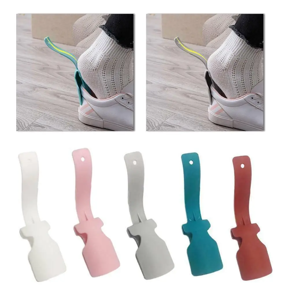 2Pcs Lazy Shoe Helper Unisex Handled Horn Easy on Off Sturdy Slip Lifting A M1O9 2Pcs Lazy Shoe Helper Unisex Handled Horn Easy on Off Sturdy Slip Lifting A M1O9