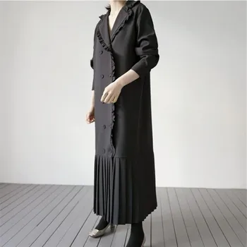 

LANMREM LANMREM 2020 new summer fashion women dress Loose large size suit overknee long dress fashionable slim double-breasted