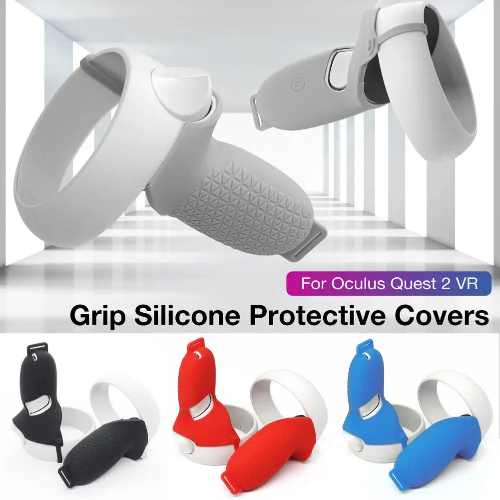 Cubierta de protección para Oculus Quest 2 VR, accesorios para mando Vr, funda protectora de silicona para Oculus Quest 2