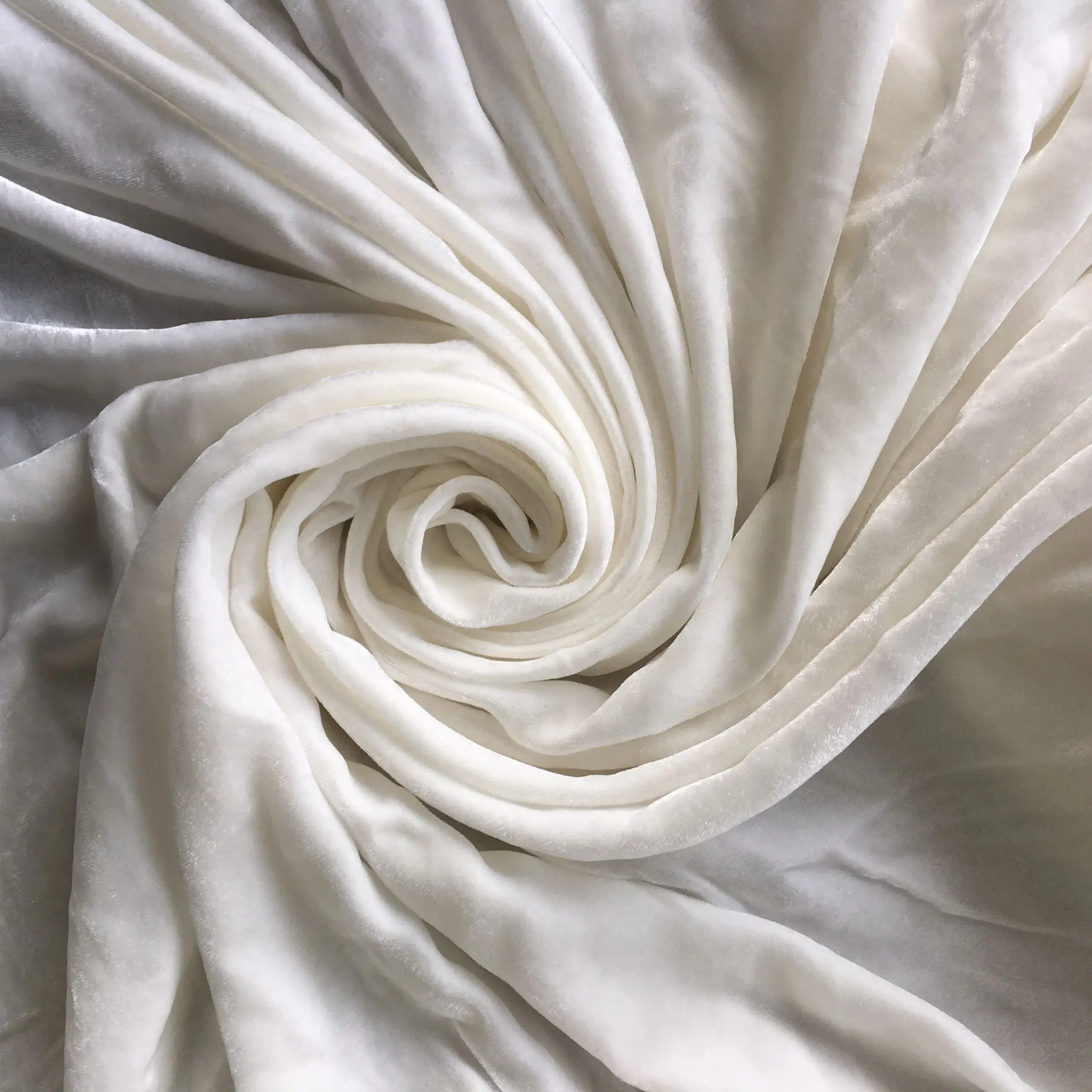 5 м/лот) белая шелковая велюровая ткань для шитья, бархатная ткань, однотонная ткань, для лоскутного шитья, ширина 55 дюймов