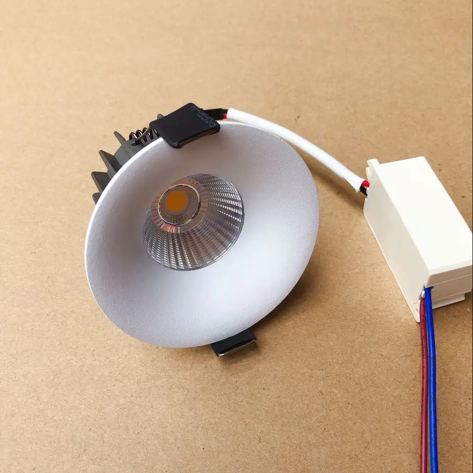 AC110V 220V Dimmable Светодиодный светильник 5W 7W 10W 12W 15W COB Светодиодный точечный светильник утопленные потолочные светильники вниз свет внутреннего освещения