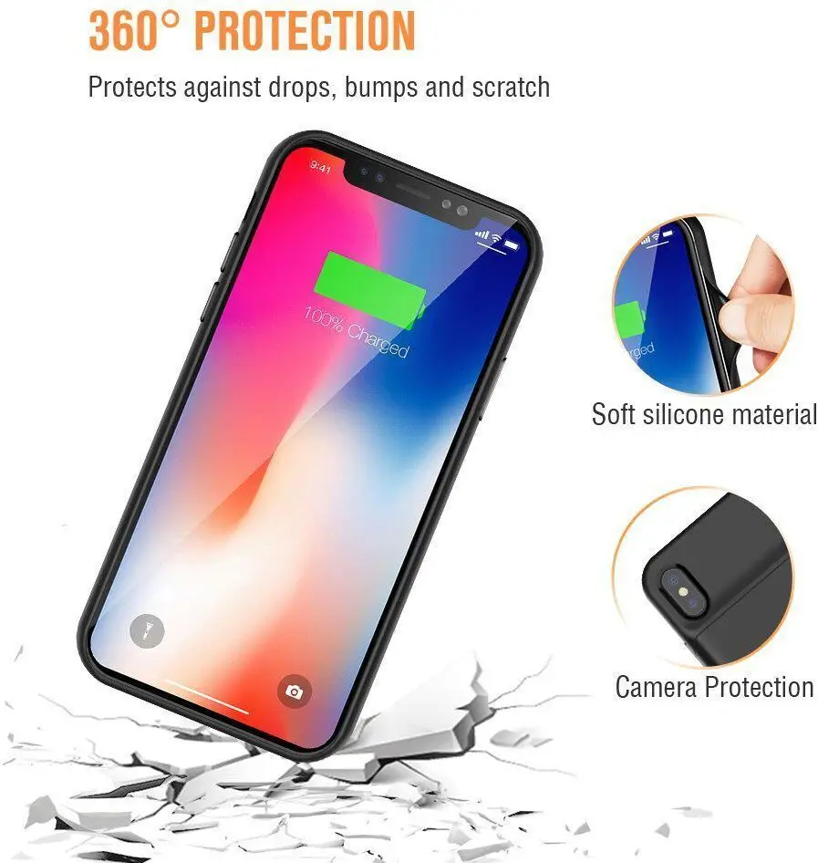 Горячее зарядное устройство чехол для Iphone 6 6s 7 8 Plus 4000mah Внешний Аккумулятор Новый