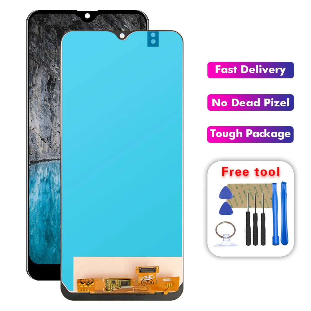 For Samsung Galaxy A20 A205u A205m Ds A205g Ds Sm A205f Lcd Screen Touch Digitizer Assembly Free Tools Mobile Phone Lcd Screens Aliexpress