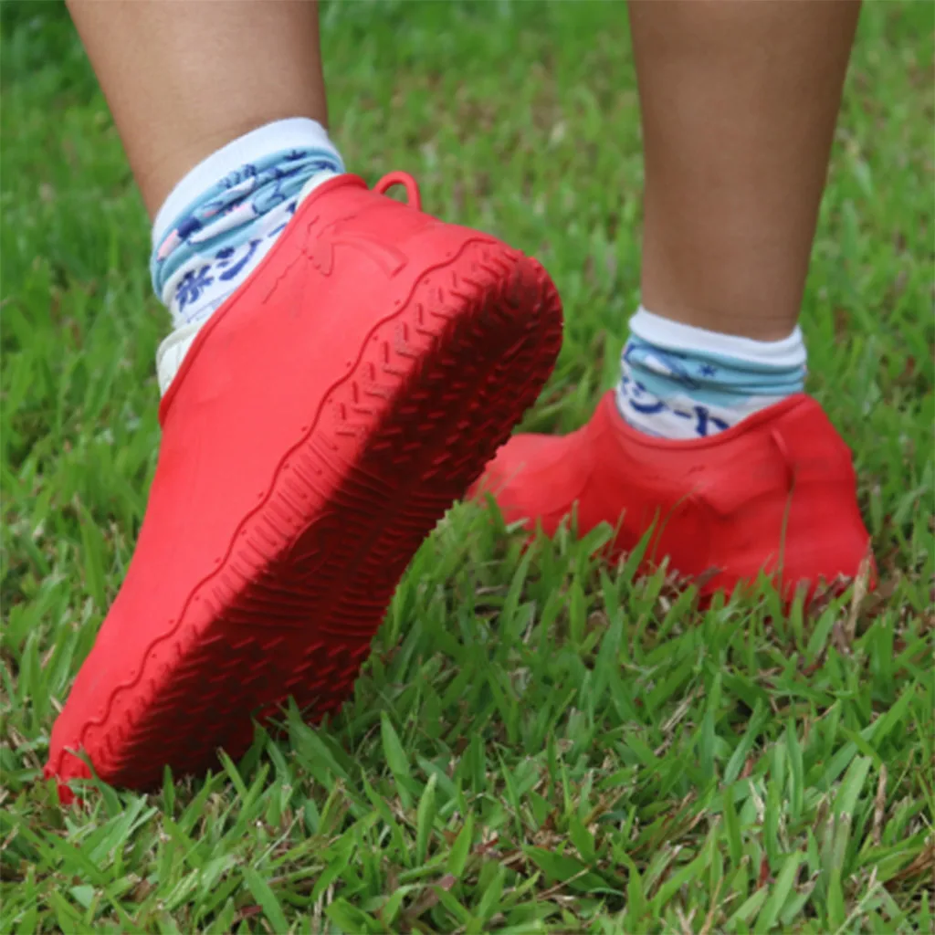 Дождливый день водонепроницаемый чехол для обуви унисекс резиновые водонепроницаемые ботинки для обуви покрытие уличные непромокаемые походные Нескользящие бахилы Zapatos