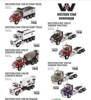 

Diecast Masters 1/50 Scale Western Star 4700 SF Concrete Mixer Truck