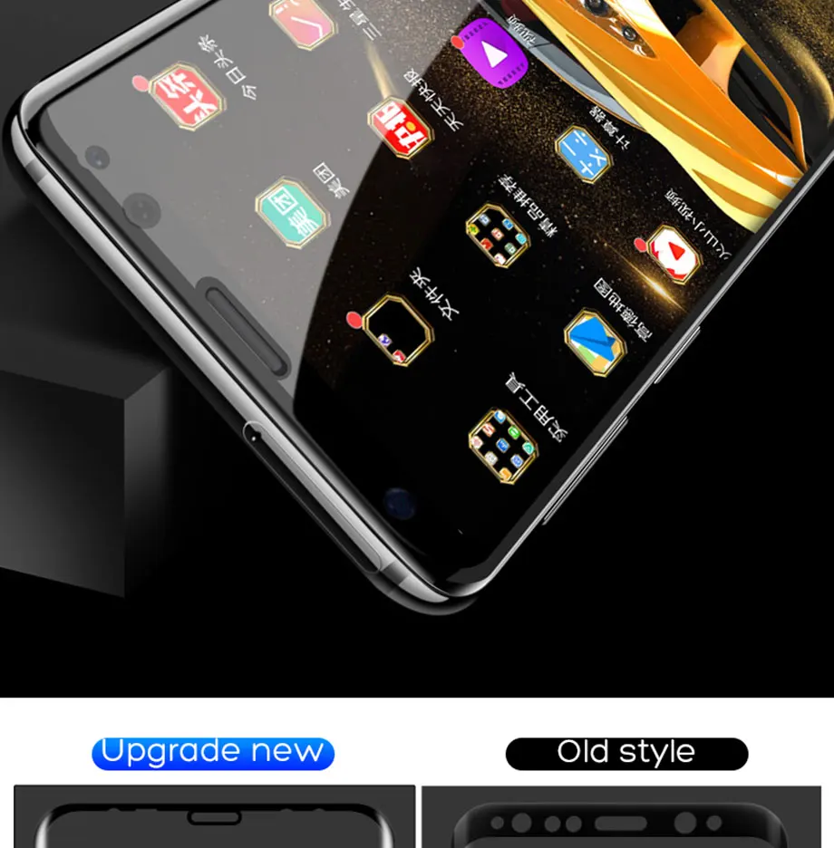 500D полностью изогнутое закаленное стекло для samsung Galaxy S8 S9 Plus Note 8 9 Защитная пленка для экрана на samsung S6 S7 Edge S8
