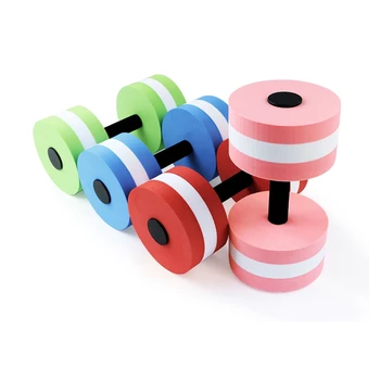 

2pcs/set Sports Exercise Dumbbells Detachable Water Floating EVA Fitness Barbells For Swimming Pool