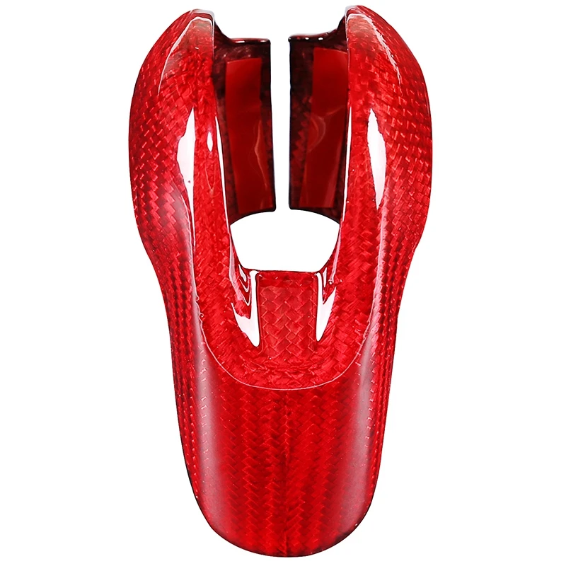 Car Carbon Fiber Red Gear Shift Knob Cover Trim for Macan Panamera Boxster Cayman 718 911 2008-2017 | Автомобили и мотоциклы