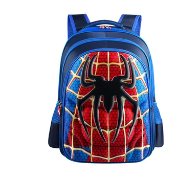 

New Superman Batman Schoolbags Captain America Boy Girl Children School Bags student backpack for Young Peoople
