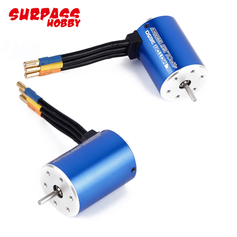 

1pcs 3650 3900KV/5200KV 4-Poles Sensorless Slotless Brushless Motor for 1/10 Racing Car Brushless ESC Accessory