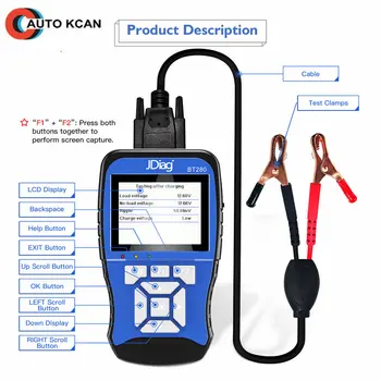 

Original JDiag BT280 Universal Battery Tester For Cars Trucks Boats Motorcycle BT-280 Professional Battery Analyzer