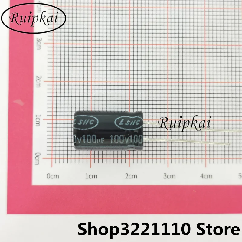 40pcs 100UF 100V 10X16 10x20mm Aluminum Electrolytic Capacitor 100V100 CL series 105 temperature