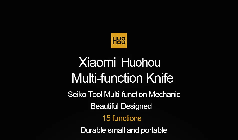 Xiaomi huohou Многофункциональный складной нож открывалка для бутылок Отвертка Плоскогубцы из нержавеющей стали армейские ножи Охота Открытый Кемпинг