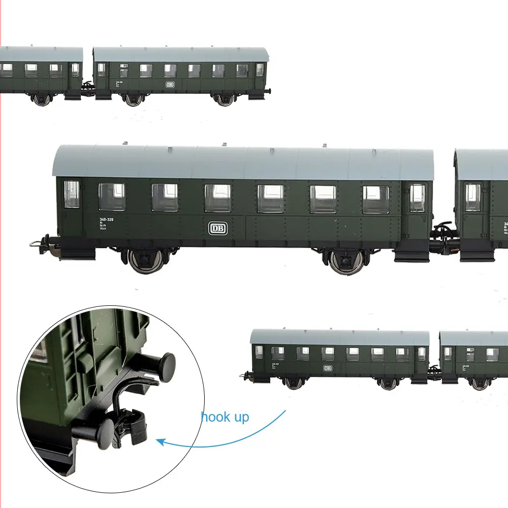 Ho Railway Train Hook Scale 1:87 Universal Model Train Hook Coupling for Train Connection Railway Models Building Layout 6Pcs
