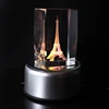 Supprise Girl Boy Friend Birthday Presents 3D Eiffel Tower Crystal Cube with LED Light base Home Decoration Crfat Status 6