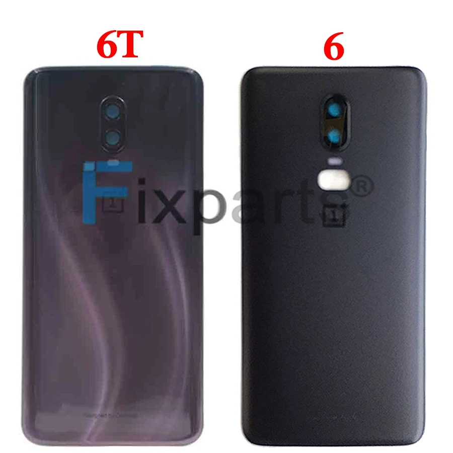 Original For Oneplus 6T Battery Cover Door Back Housing Rear Case Oneplus6T Battery Door Replacement Parts Oneplus 6 Back Cover (1)