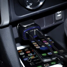 Универсальное дорожное зарядное устройство для мобильного телефона, автомобильные аксессуары, быстрая зарядка 3,0, двойное автомобильное зарядное устройство USB