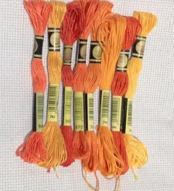 mm cxc  Cross Stitch thread The Unique Style 8 Cross Stitch Cotton Embroidery Thread Floss Sewing Skeins Craft   Gradient Color