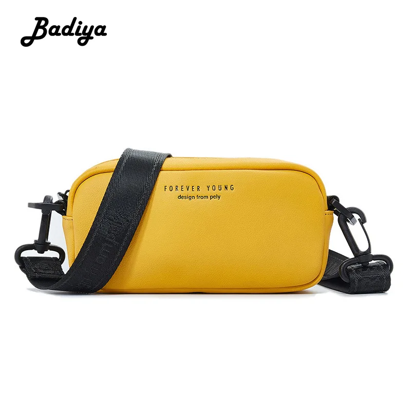 

Casual Women Shoulder Bag Large Capacity Solid Color Phone Coin Card Purse Messenger Bag Personlity Cuboid Shape Crossbody Bag