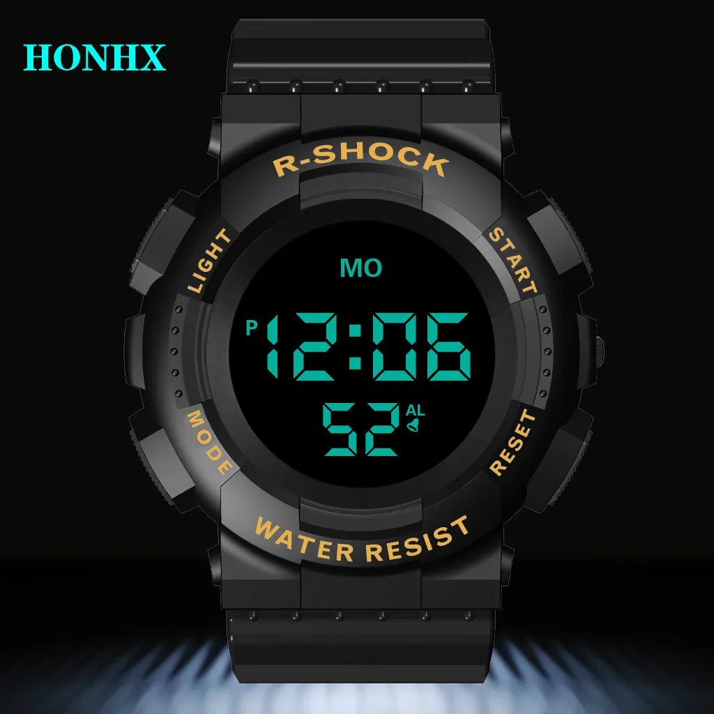 

Men Sport LED Watches Men's Digital Watch Men Watch Silicone Electronic Watch Men Clock reloj masculino @9@5