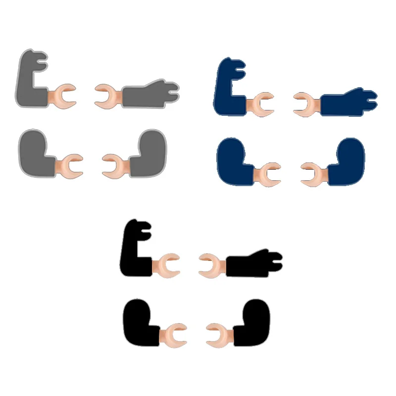 

MOC Figures Multicolor Bending Arm Accessories Building Blocks Black And White Color Bending Hand Man Bricks Toy For Children