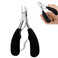 Stainless Steel Manicure Professional Tool Toe Finger Nail Art Clippers Nail Cutter Toenail Scissor Double spring
