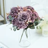 Beautiful Hydrangea Roses Artificial Flowers for Home Wedding Decorations High Quality Autumn Bouquet Mousse Peony Fake Flower ► Photo 3/6